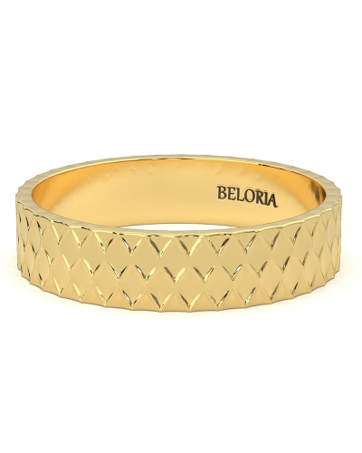 Alliance homme en Or jaune Originale