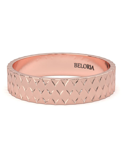Alliance homme en Or rose Originale