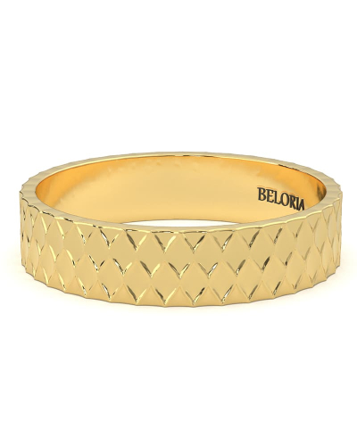 Alliance homme en Or jaune Originale