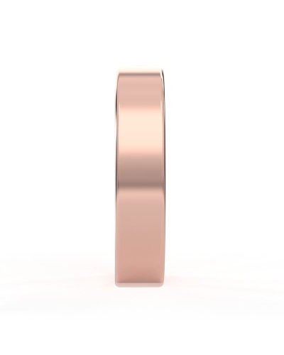 Alliance homme en or rose et Diamants Noir
