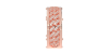 Alliance homme en or rose et Diamants Maille Cubaine