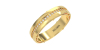 Alliance pour homme en Or jaune et Diamants