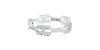 Alliance pour homme en Or blanc et Diamants