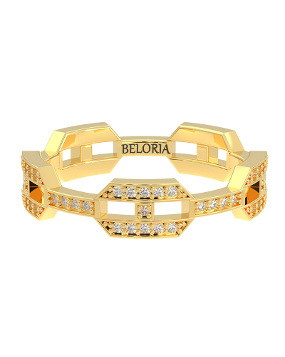 Alliance pour homme en Or jaune et Diamants