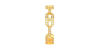 Alliance pour homme en Or jaune et Diamants