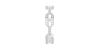 Alliance pour homme en Or blanc et Diamants