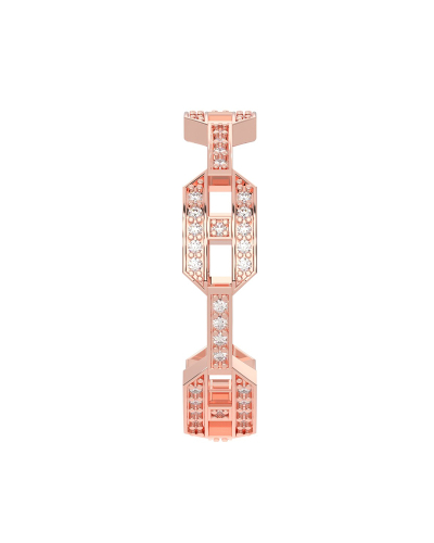 Alliance pour homme en Or rose et Diamants