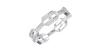 Alliance pour homme en Or blanc et Diamants