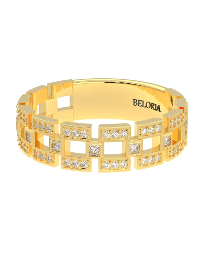 Alliance en Or jaune et Diamants