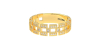 Alliance en Or jaune et Diamants