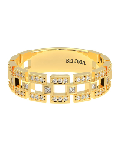 Alliance en Or jaune et Diamants