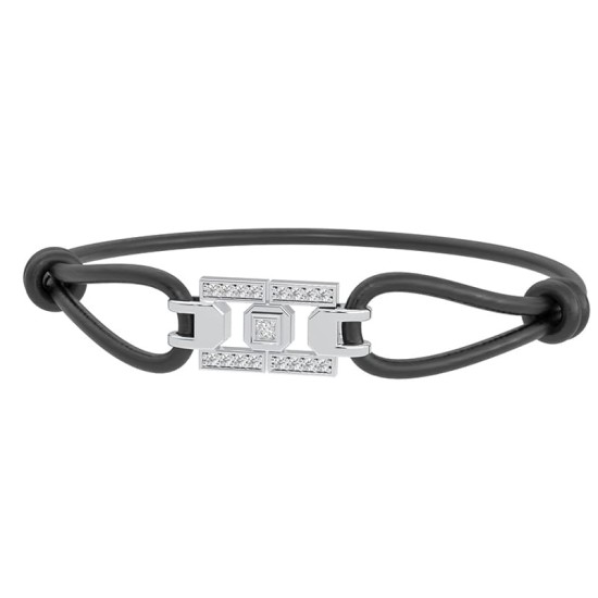 Bracelet Satin en Or blanc