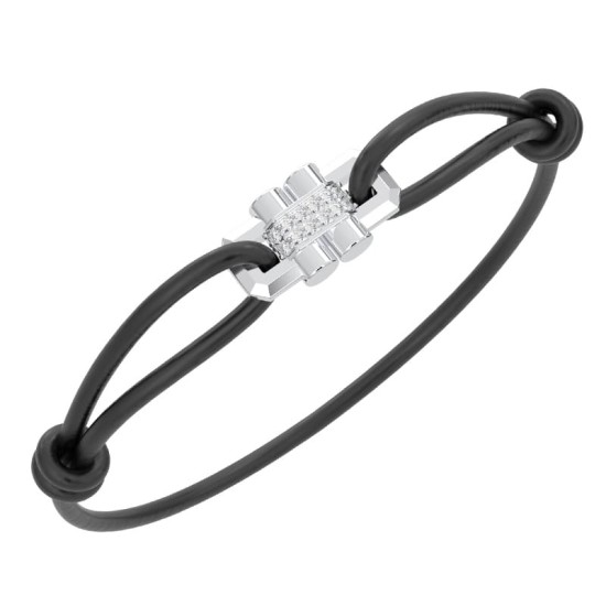Bracelet Satin en Or blanc