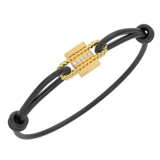 Bracelet Satin Diamants en Or