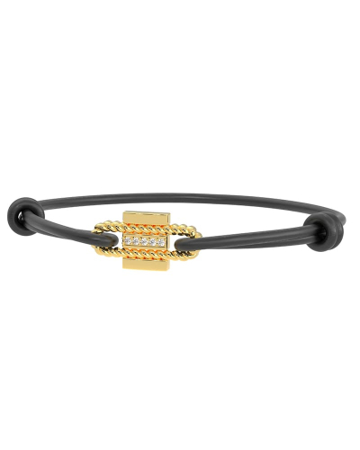Bracelet Satin Diamants en Or