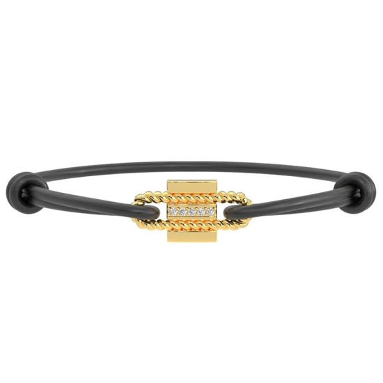 Bracelet Satin Diamants en Or