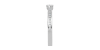 Solitaire en or blanc Accompagné Diamant Coussin