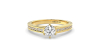 Solitaire Accompagné Diamant Rond