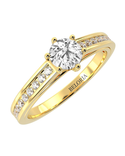 Solitaire Accompagné Diamant Rond