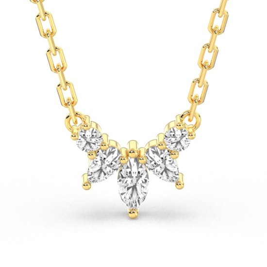 Collier Diamant en or jaune 18K