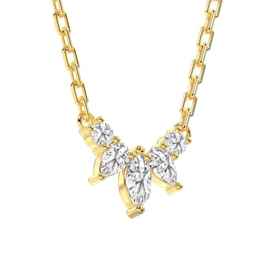 Collier Diamant en or jaune 18K