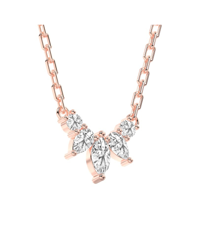 Collier Diamant en or rose 18K