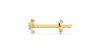 Boucles d'Oreilles Diamant Puces en or jaune