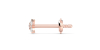 Boucles d'Oreilles Diamant Puces en or rose