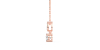 Collier en or rose avec des Diamants