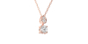 Collier en or rose avec des Diamants