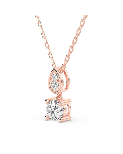 Collier en or rose avec des Diamants