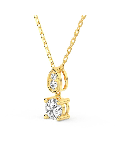Collier en or jaune avec des Diamants