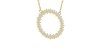 Collier rond double rangs de diamants en or jaune 750