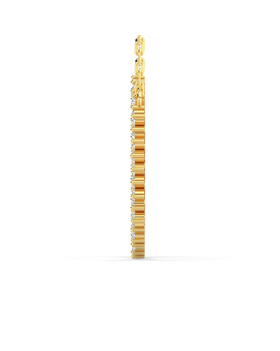 Collier rond double rangs de diamants en or jaune 750