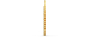 Collier rond double rangs de diamants en or jaune 750