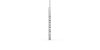 Collier rond double rangs de diamants en or blanc 750