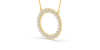 Collier rond double rangs de diamants en or jaune 750