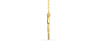 Collier double anneaux diamants en or jaune