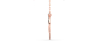 Collier double anneaux diamants en or rose