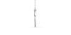 Collier double anneaux diamants en or blanc