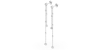Boucles d'oreilles pendantes Diamants en or blanc