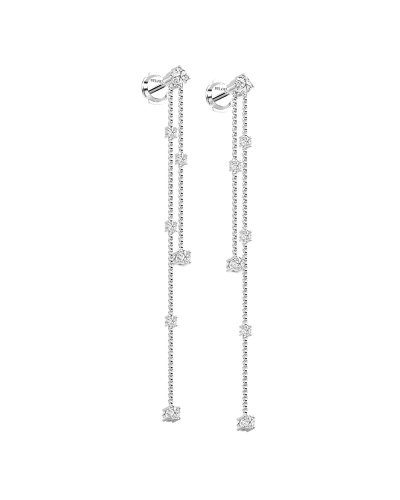 Boucles d'oreilles pendantes Diamants en or blanc