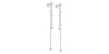 Boucles d'oreilles pendantes Diamants en or blanc