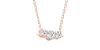 Collier de diamants en or rose 18 k