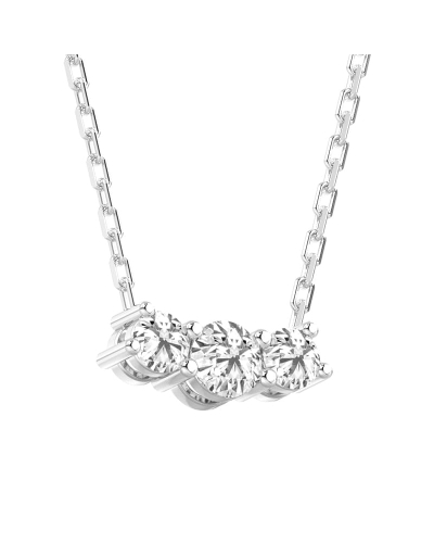 Collier de diamants en or blanc 18 k