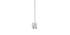 Collier de diamants en or blanc 18 k