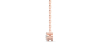 Collier de diamants en or rose 18 k