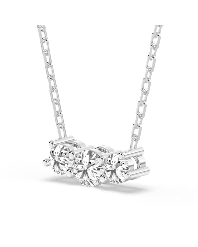 Collier de diamants en or blanc 18 k