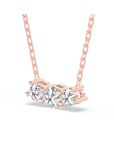 Collier de diamants en or rose 18 k