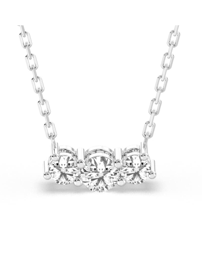 Collier de diamants en or blanc 18 k